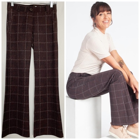 Betabrand Pants - Betabrand Uptown Plaid Dress Pant Yoga Trouser Pants Work Career Contemporary